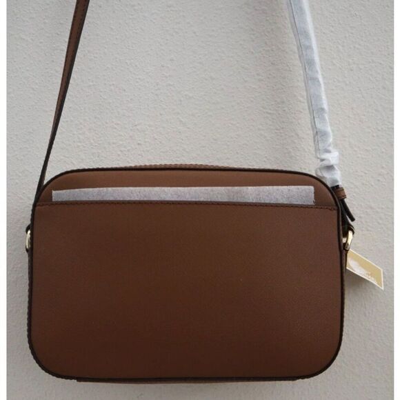 Michael Kors Jet Set 35S1GTTC7L Large Brown Saffiano Leather Crossbody Bag - Picture 14 of 16